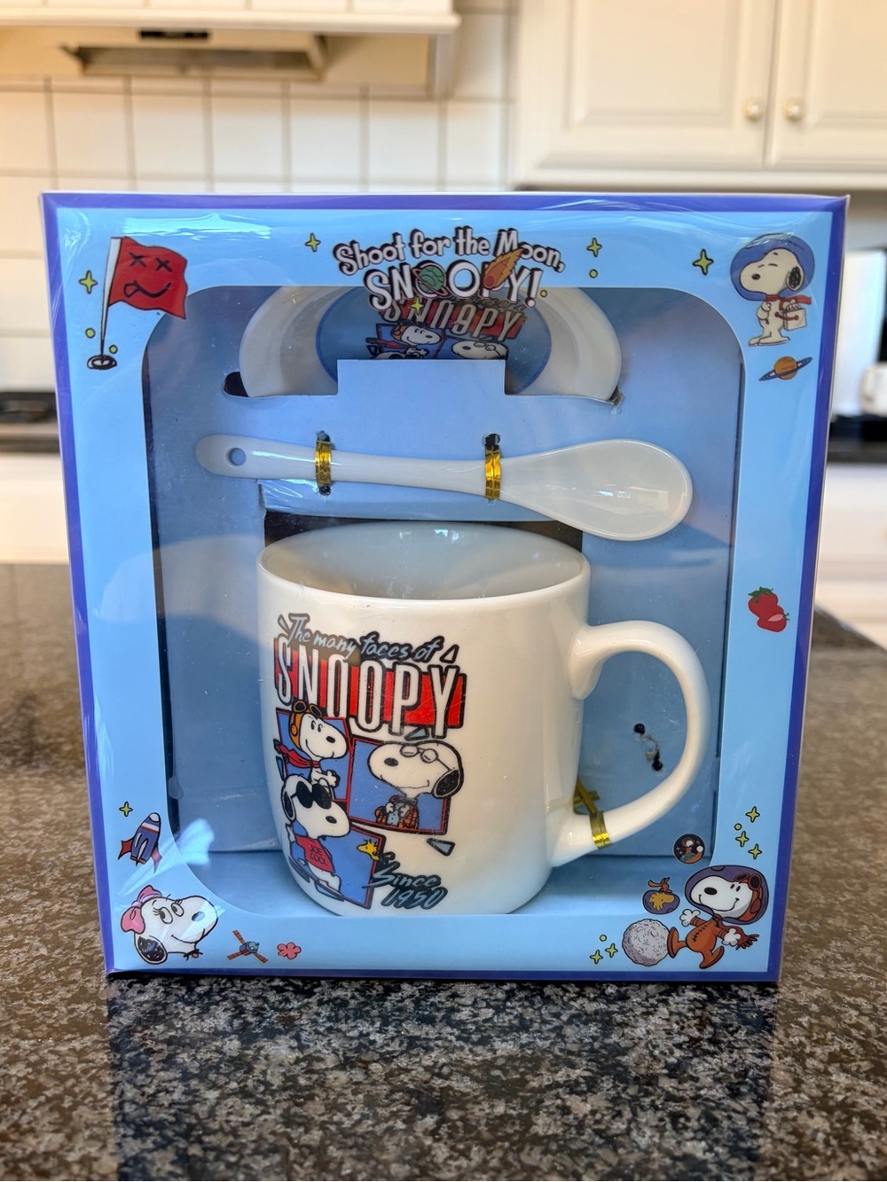 SNOOPY Ceramic Mug Gift Set -NIB